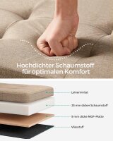 SONGMICS Sitztruhe LSF077R01V1 taupe Stoff 110,0 cm
