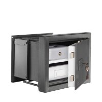 BURG WÄCHTER Wandtresor WT 614 K Sicherheitsstufe 0 nach EN 1143-1 alteisen 43,4 x 23,3 - 35,1 x 34,2 cm