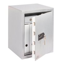 BURG WÄCHTER Tresor MT 660 K Sicherheitsstufe 0 nach EN 1143-1 silber 43,0 x 39,0 x 53,0 cm