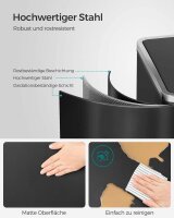 SONGMICS Mülltrenner 2x 30,0 l schwarz, 1 St.