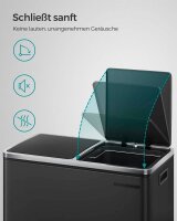 SONGMICS Mülltrenner 2x 30,0 l schwarz, 1 St.