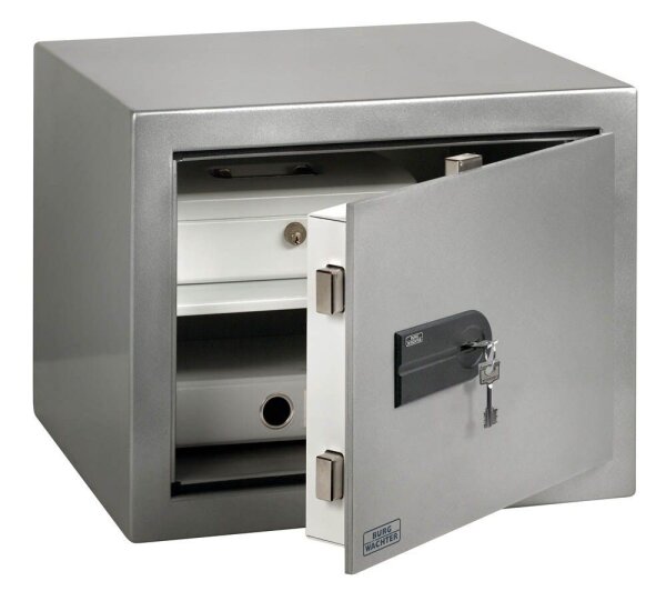 BURG WÄCHTER Tresor MT 640 K Sicherheitsstufe 0 nach EN 1143-1 silber 43,0 x 39,0 x 34,0 cm