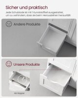 VASAGLE Badschrank LHC41W weiß 55,0 x 28,5 x 82,0 cm