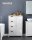 VASAGLE Badschrank LHC41W weiß 55,0 x 28,5 x 82,0 cm