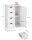 VASAGLE Badschrank LHC41W weiß 55,0 x 28,5 x 82,0 cm