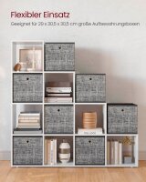 VASAGLE Bücherregal weiß 129,5 x 29,0 x 129,5 cm, 1 St.