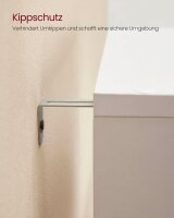 VASAGLE Bücherregal weiß 129,5 x 29,0 x 129,5 cm, 1 St.