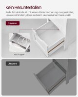 VASAGLE Badschrank LHC40W weiß 30,0 x 28,5 x 82,0 cm