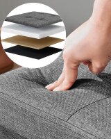 SONGMICS Sitztruhe LSF77BE beige Stoff 110,0 cm
