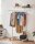 SONGMICS Rollgarderobe HSR13S silber Metall 92,0 - 132,0 x 160,0 cm, 1 St.