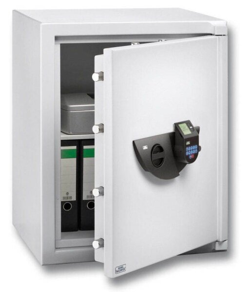 BURG WÄCHTER Tresor WS Office 822 E FP Sicherheitsstufe 2 nach EN 1143-1 lichtgrau 64,1 x 55,4 x 81,6 cm