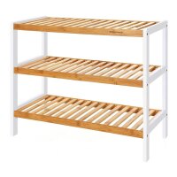 SONGMICS Schuhregal weiß, natur 70,0 x 26,0 x 55,0 cm, 1 St.