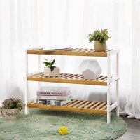 SONGMICS Schuhregal weiß, natur 70,0 x 26,0 x 55,0 cm, 1 St.