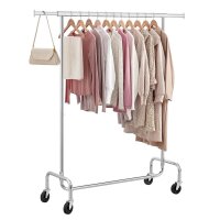 SONGMICS Rollgarderobe HSR11SV1 silber Metall 110,0 -...