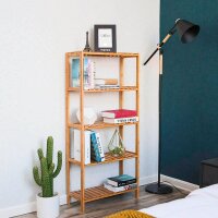 SONGMICS Bücherregal natur 60,0 x 26,0 x 130,0 cm, 1...