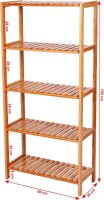 SONGMICS Bücherregal natur 60,0 x 26,0 x 130,0 cm, 1 St.