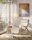 SONGMICS Schaukelstuhl beige braun Stoff 67,0 x 121,5 x 84,0 cm, 1 St.
