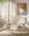 SONGMICS Schaukelstuhl beige braun Stoff 67,0 x 121,5 x 84,0 cm, 1 St.
