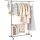 SONGMICS Rollgarderobe LLR401 grau Metall 101,0 - 166,0 x 113,0 - 180,0 cm, 1 St.