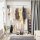 SONGMICS Rollgarderobe LLR401 grau Metall 101,0 - 166,0 x 113,0 - 180,0 cm, 1 St.