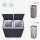 SONGMICS Mülltrenner 2x 30,0 l grau, 1 St.