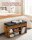 VASAGLE Schuhbank LHS30BX braun, schwarz Holz 80,0 cm