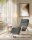 SONGMICS Schaukelstuhl grau braun Stoff 67,0 x 121,5 x 84,0 cm, 1 St.