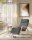 SONGMICS Schaukelstuhl grau braun Stoff 67,0 x 121,5 x 84,0 cm, 1 St.