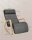 SONGMICS Schaukelstuhl grau braun Stoff 67,0 x 121,5 x 84,0 cm, 1 St.