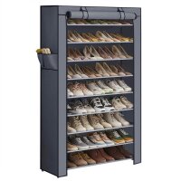 SONGMICS Schuhregal grau 88,0 x 28,0 x 160,0 cm, 1 St.