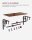 VASAGLE Wandgarderobe LCR12BX braun Metall 5 Haken 66,0 x 27,0 cm, 1 St.
