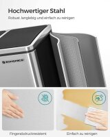 SONGMICS Mülltrenner 3x 18,0 l silber, 1 St.