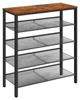 VASAGLE Schuhregal braun, schwarz 75,0 x 28,0 x 93,0 cm,...