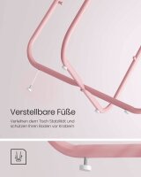 VASAGLE Beistelltisch rund Spanplatte rosa 45,0 x 45,0 x 50,0 cm, 1 St.