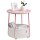 VASAGLE Beistelltisch rund Spanplatte rosa 45,0 x 45,0 x 50,0 cm, 1 St.