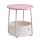 VASAGLE Beistelltisch rund Spanplatte rosa 45,0 x 45,0 x 50,0 cm, 1 St.