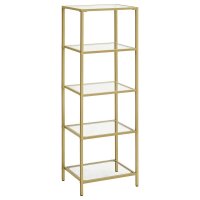 VASAGLE Bücherregal gold 40,0 x 30,0 x 124,5 cm, 1 St.