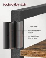 VASAGLE Bücherregal braun, schwarz 40,0 x 30,0 x 187,5 cm, 1 St.