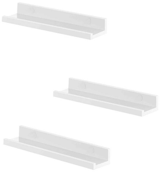 SONGMICS Wandregale weiß 38,0 x 10,0 x 2,0/5,0 cm, 1 St.