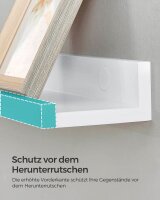 SONGMICS Wandregale weiß 38,0 x 10,0 x 2,0/5,0 cm, 1 St.
