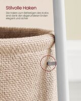 VASAGLE Beistelltisch rund Spanplatte weiß 45,0 x 45,0 x 50,0 cm, 1 St.
