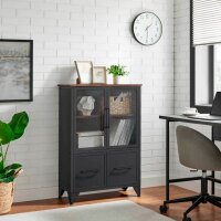 VASAGLE Sideboard, LSC053B01 braun 70,0 x 30,0 x 101,0 cm, 1 St.