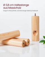 VASAGLE Kleiderständer RCR04WT weiß Holz 8 Haken 47,0 x 175,0 cm, 1 St.