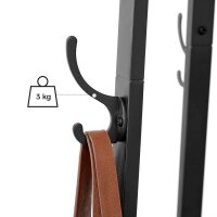 VASAGLE Kleiderständer LCR80X braun Metall 8 Haken 43,0 x 180,0 cm, 1 St.
