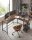 VASAGLE Schreibtisch braun L-Form, 8-Fuß-Gestell schwarz 88,0 / 138,0 x 49,0 cm