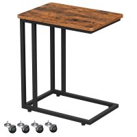 VASAGLE Servierwagen braun 50,0 x 35,0 x 56,0 / 60,0 cm
