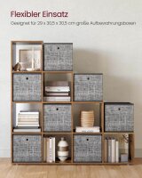 VASAGLE Bücherregal braun 129,5 x 29,0 x 129,5 cm, 1 St.