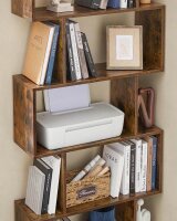 VASAGLE Bücherregal braun 70,0 x 24,0 x 190,5 cm, 1 St.