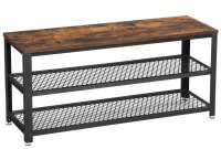 VASAGLE Sitzbank LBS078B01 braun, schwarz Holz 100,0 cm