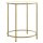 VASAGLE Beistelltisch rund Glas gold 50,0 x 50,0 x 55,0 cm, 1 St.